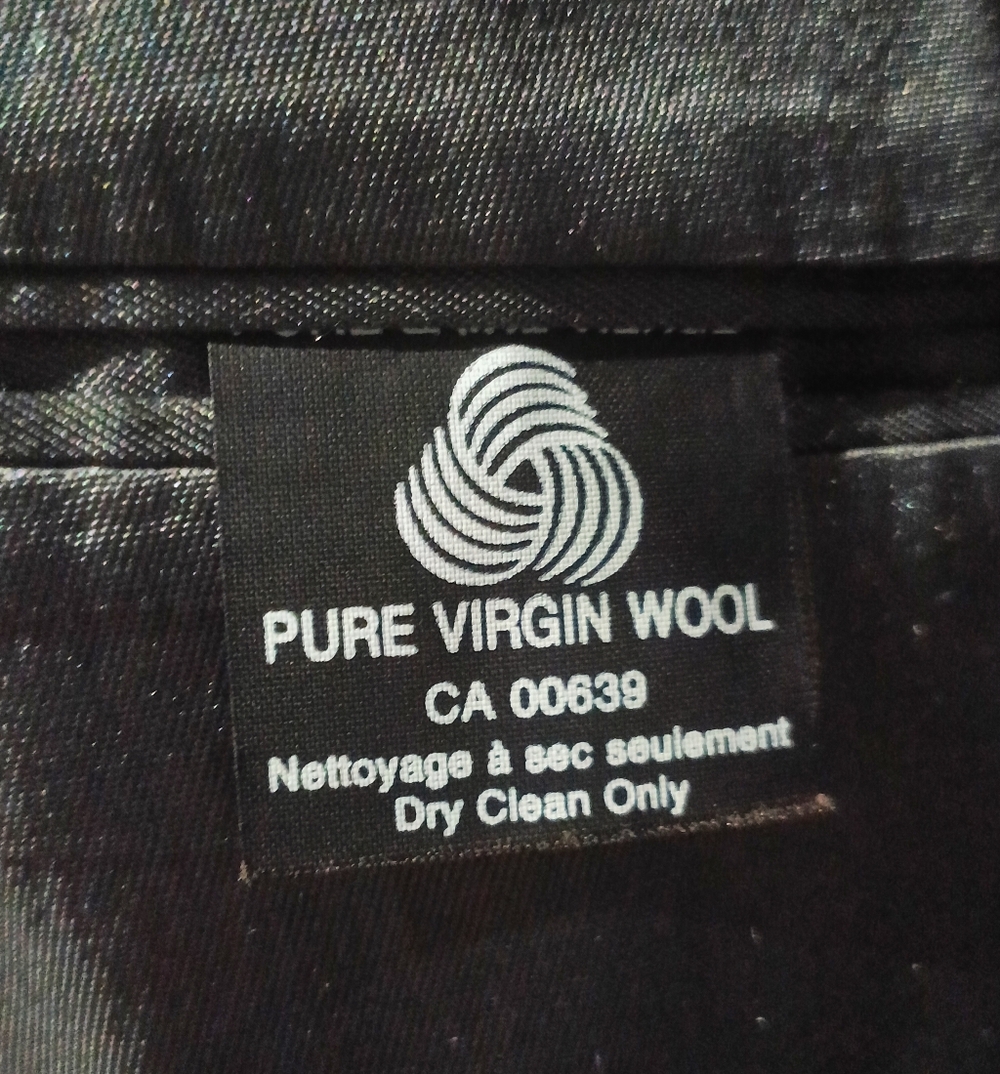 Men's Vintage Gray Virgin Wool Sport Coat - Picture 3 of 7
